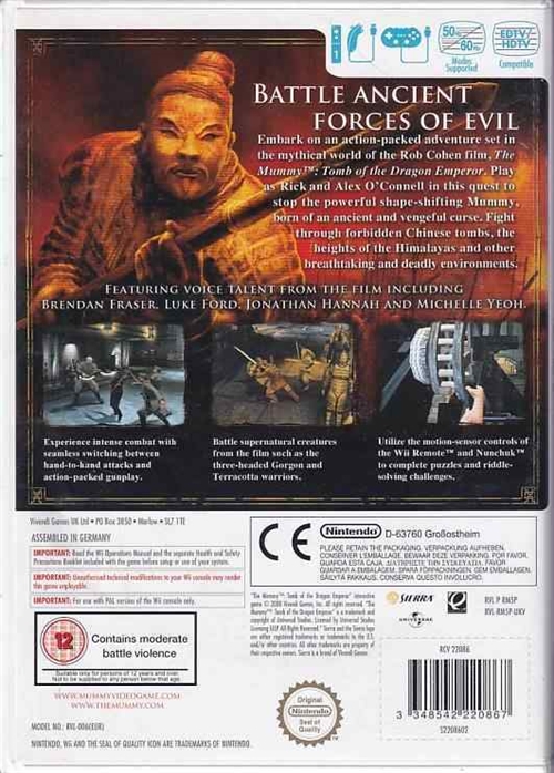 The Mummy Tomb of the Dragon Emperor - Wii (B Grade) (Genbrug)